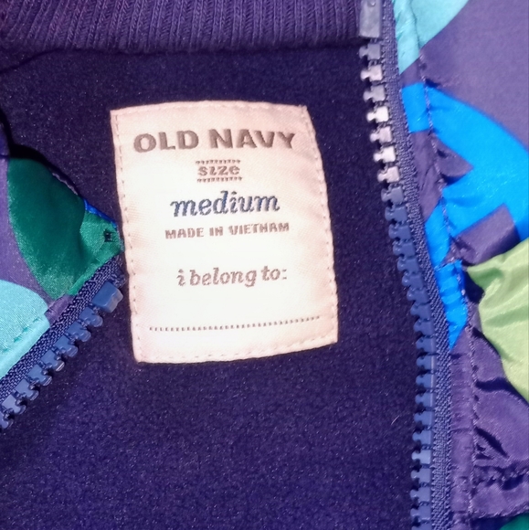 OLD NAVY PEACE MULTI COLORED GIRLS VEST. SIZE MEDIUM - Picture 3 of 8